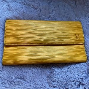 Louis Vuitton Epi Long Wallet Yellow